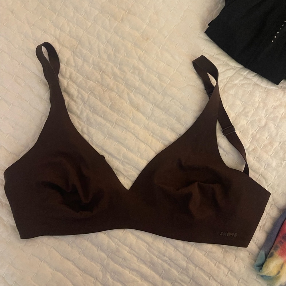 SKIMS Brown Wireless Bra